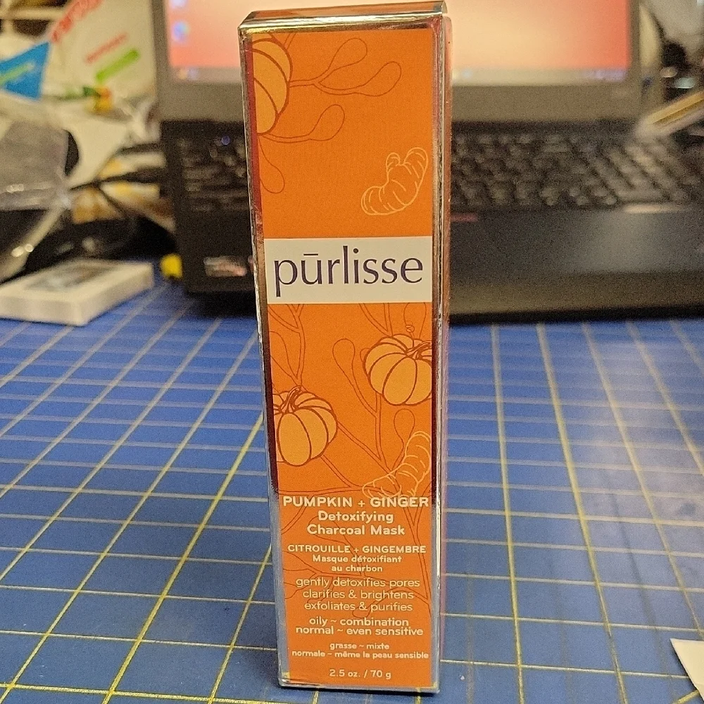 Purlisse Pumpkin + Ginger Detoxifying Charcoal Mask 2.5ml 70g